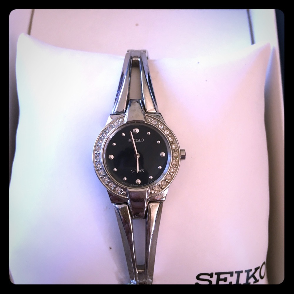 Seiko Water Resist. Solar, Stainless Steel Watch